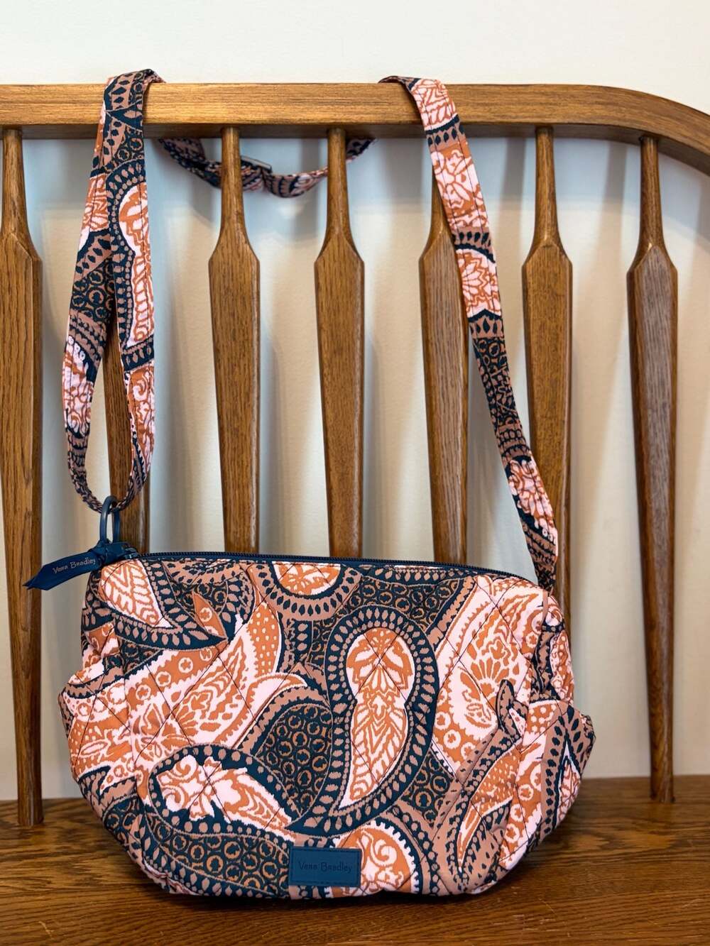 Vera Bradley Fern Paisley Quilted Lightweight Crossbody Bag